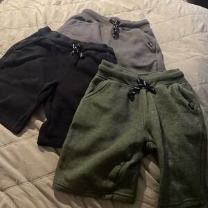 Lee Black and Gray Casual Shorts with Elastic Waistband